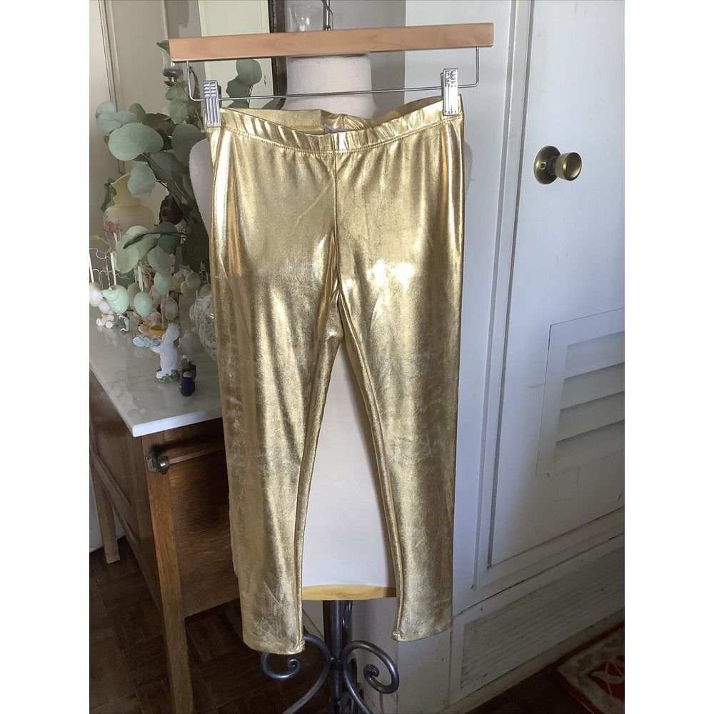 See you Monday Gold leggings Size Small